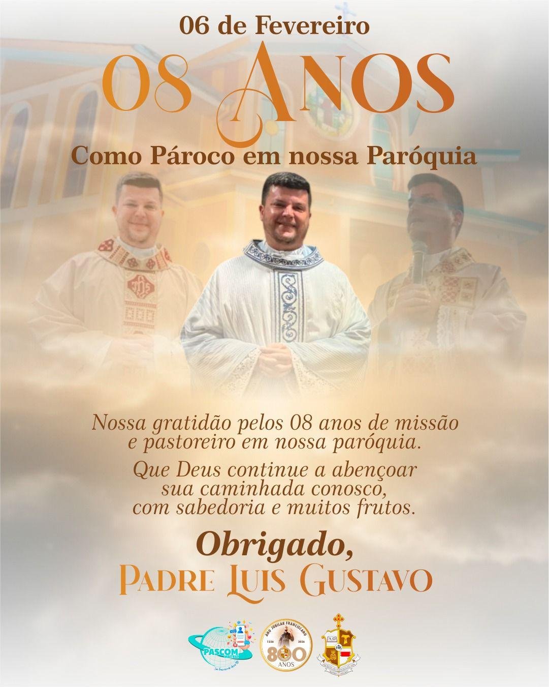 8º aniversário de posse do Padre Luís Gustavo